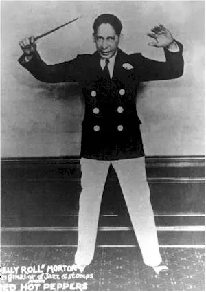 Jelly Roll Morton directing musicians