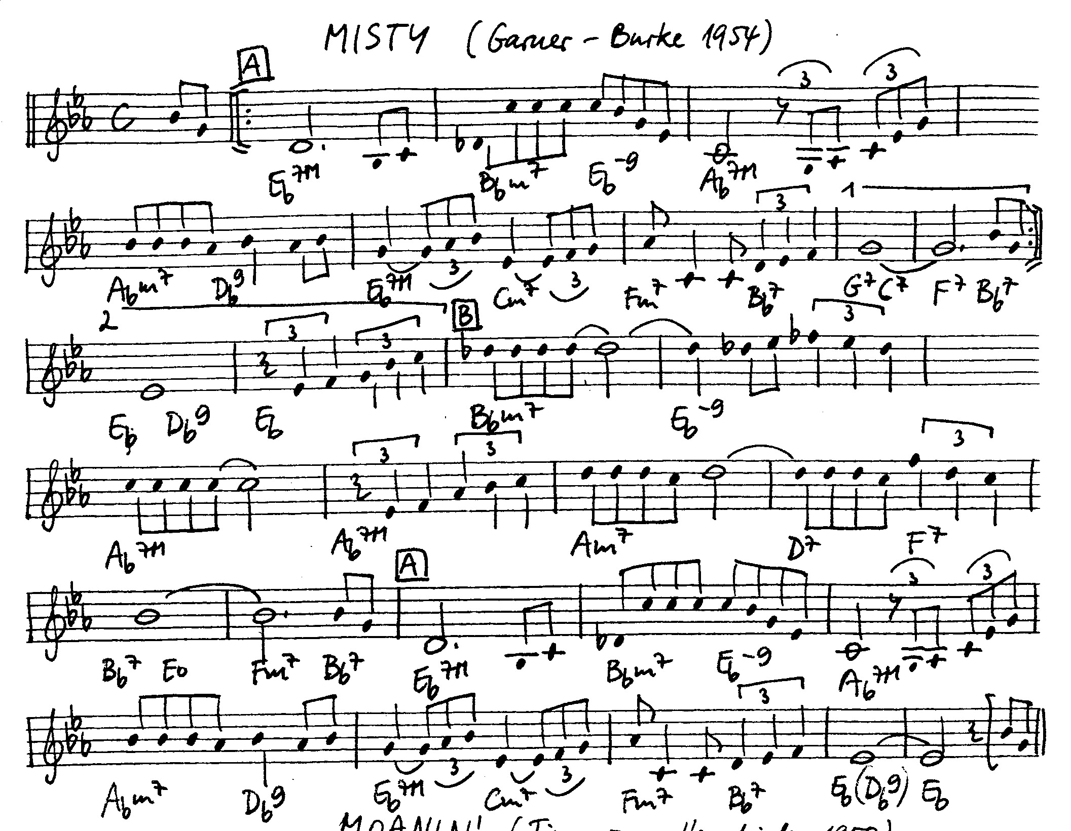 misty leadsheet – book us for your next 20s or gatsby event